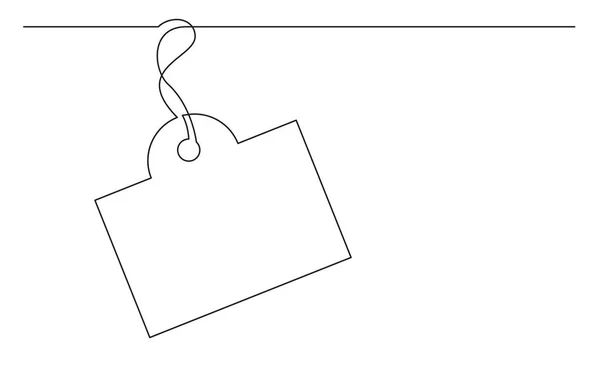 标签设计的连续线图 — 图库矢量图片