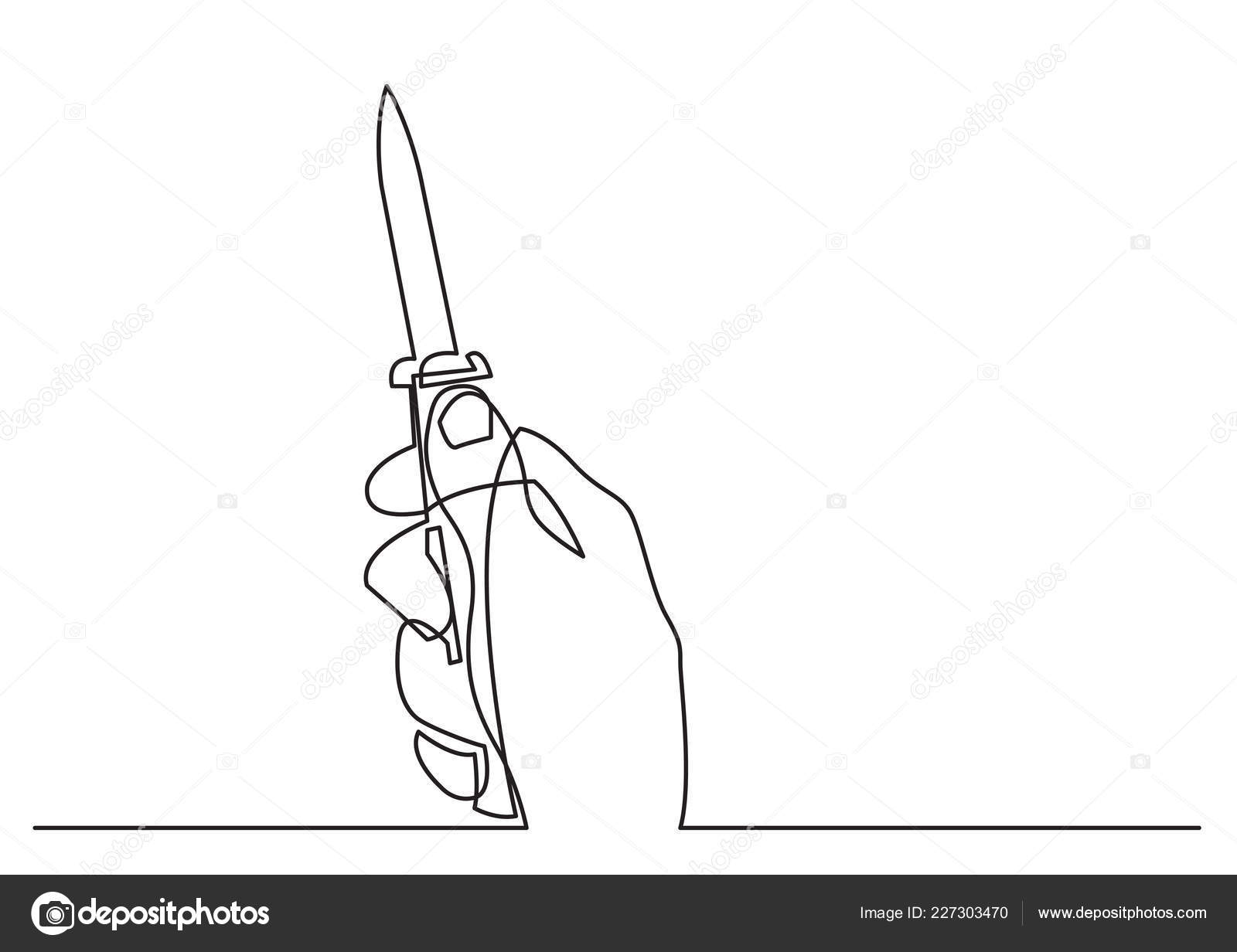 Featured image of post Hand Holding Knife Drawing Hand holding kitchen knife vector hand drawing stock vector 4863097