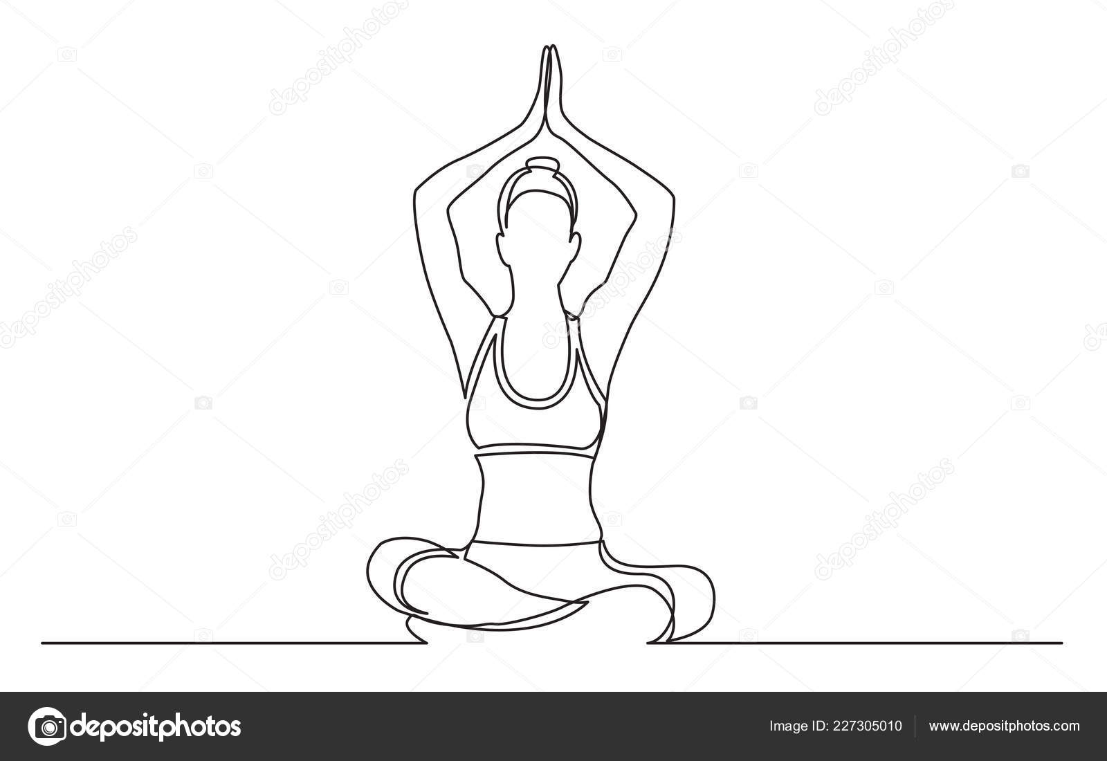 Exercise Yoga Poses Vector PNG Images, Yoga Girl Continuous Line Drawing  Minimalist Design One Of Woman In Pose Exercise, Wing Drawing, Girl Drawing,  Woman Drawing PNG Image For Free Download