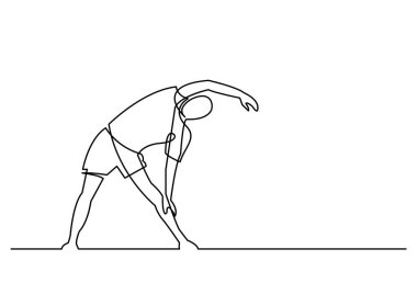 adam egzersiz sürekli çizgi çizme