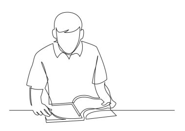 kitap okuma gencin sürekli çizgi çizme