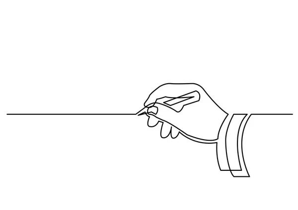 手描きの線の連続的な線の描画 — ストックベクタ
