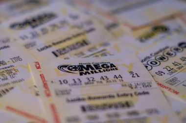 Mega Millions, Kuzey Carolina, ABD piyango bileti closeup fotoğraf. 30 Ekim 2018