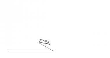 Kendi kendine çizim çizgi animasyon uzun saçlı kadın okuma kitabı sürekli çizgi çizim