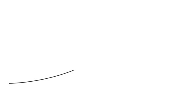 Саморисование Линии Анимации Непрерывной Черной Линии Пассажирского Самолета Белом Фоне — стоковое видео