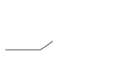 Kendini sürekli siyah çizgi çizgi animasyon beyaz arka plan üzerinde çizim