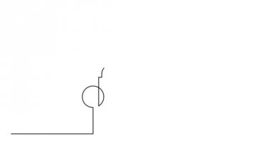 Kendini sürekli siyah çizgi çizgi animasyon beyaz arka plan üzerinde çizim