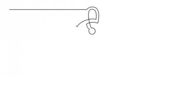 Kendini sürekli çizgi vintage etiketi çerçeve film başlık tasarım çizgi animasyon çizim