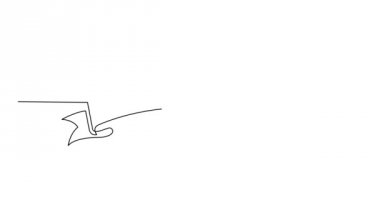 Kendini sürekli çizgi vintage etiketi çerçeve film başlık tasarım çizgi animasyon çizim