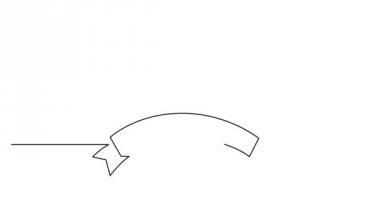 Kendini sürekli çizgi vintage etiketi çerçeve film başlık tasarım çizgi animasyon çizim