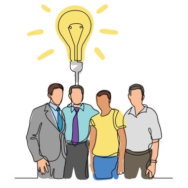 cowokers fikir tartışırken, sürekli çizgi çizme