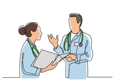 Doktorlar konuşurken sürekli çizgi çizme
