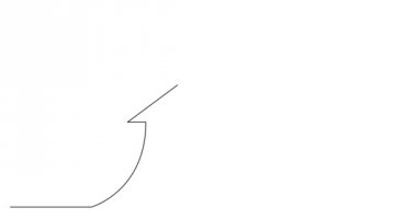 Kendi kendine çizim çizgi animasyon iş kavramı, ekonomik büyüme okunu kroki