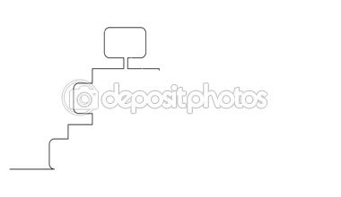 Kendi kendine çizim çizgi animasyon iş kavramı kroki dizin şeması