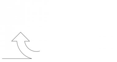 Kendi kendine çizim çizgi animasyon iş kavramı kroki yinelenen okları