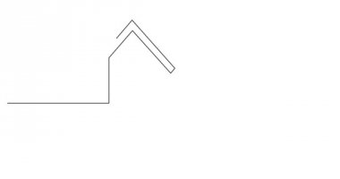 Kendi kendine çizim çizgi animasyon el çizim iş kavramı, ekonomik büyüme okunu kroki