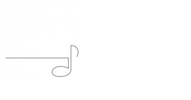 Kendi kendine çizim çizgi animasyon el çizim iş kavramı kroki müzik notaları