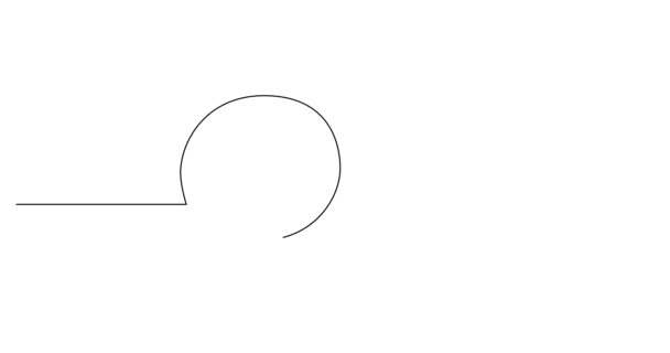 Саморисование линии анимации ручной рисования бизнес-концепция эскиз мыльных пузырей речи — стоковое видео