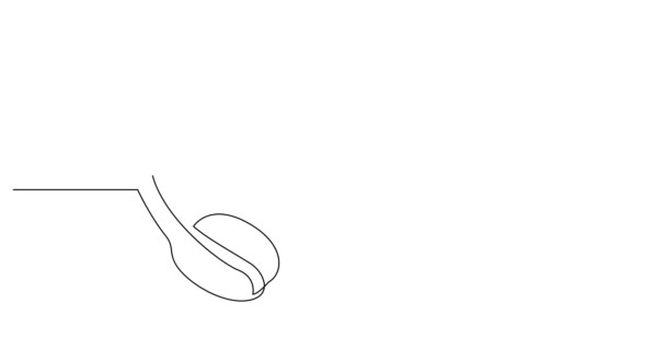Self drawing line animation of business concept sketch of headphones — Stock Video