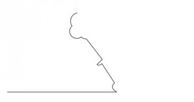 Kaynayan su ısıtıcısı kendi kendine çizim çizgi animasyon