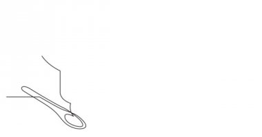 Buz çay bardağı ve limon kavanoz kendi çizim çizgi animasyon