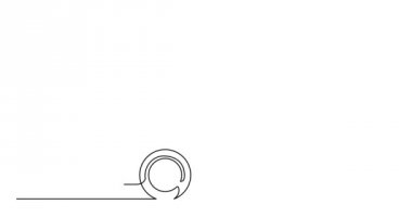 Duvara çarpan hasarlı otomobilin kendi kendine çizim çizgisi animasyonu