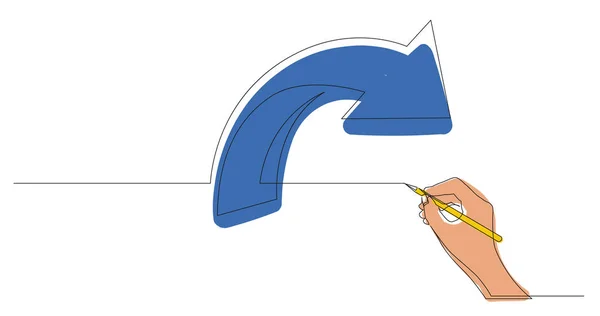 Desenho Mão Esboço Conceito Negócio Setas —  Vetores de Stock