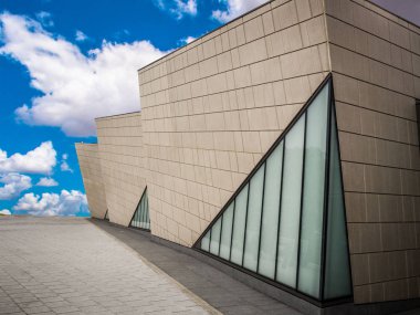 Deniz Şehir Müzesi, Southampton, İngiltere'de. Titanic nesnelerden evlerin Southampton müzenin alışılmadık modern mimari