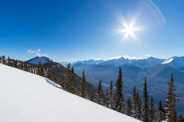 Banff Sightseeing Gondola Está Localizado Apenas Minutos Cidade Banff Ombro — Fotografia de Stock