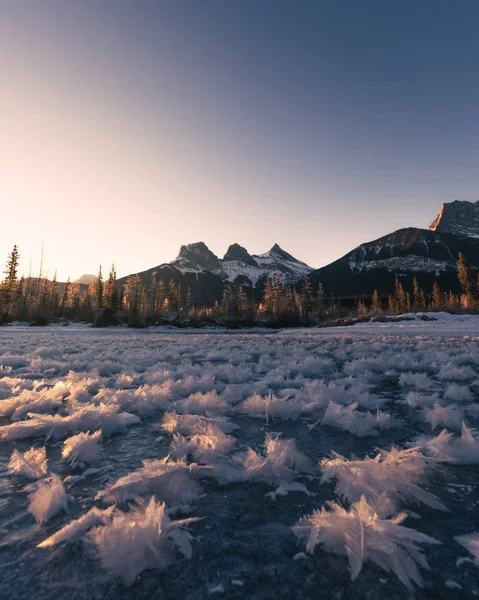 Tři Sestry Jsou Tři Vrcholy Canmore Alberta Kanada Jednotlivě Jsou — Stock fotografie