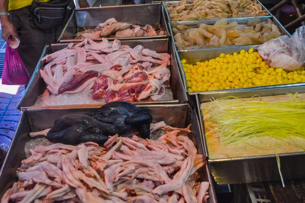 Tajskie Jedzenie Ulicy Jest Popularny Dobrze Się Sprzedają Nie Mniej — Zdjęcie stockowe