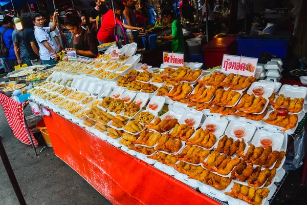 Asia Bangkok Tajlandia Listopada 2016 Tajskie Jedzenie Ulicy Jest Popularny — Zdjęcie stockowe