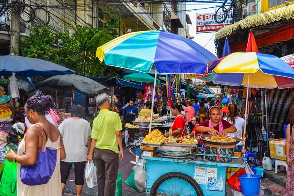 Asia Bangkok Tajlandia Listopada 2016 Tajskie Jedzenie Ulicy Jest Popularny — Zdjęcie stockowe