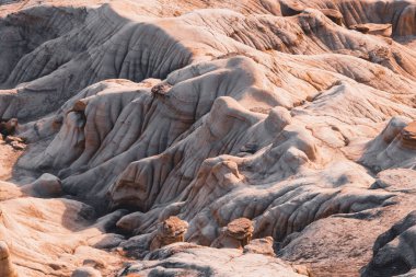 Drumheller Hoodoos bir 0.5 kilometre ağır ticareti döngü tr