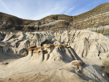 Drumheller Hoodoos bir 0.5 kilometre ağır ticareti döngü tr