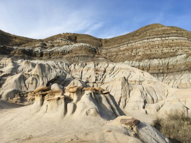 Drumheller Hoodoos bir 0.5 kilometre ağır ticareti döngü tr