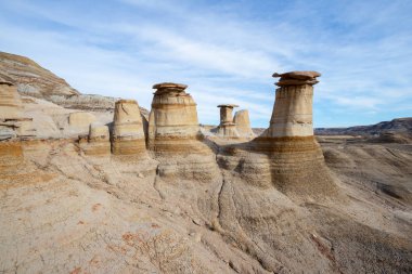 Drumheller Hoodoos bir 0.5 kilometre ağır ticareti döngü tr