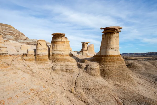 Drumheller Hoodoos bir 0.5 kilometre ağır ticareti döngü tr