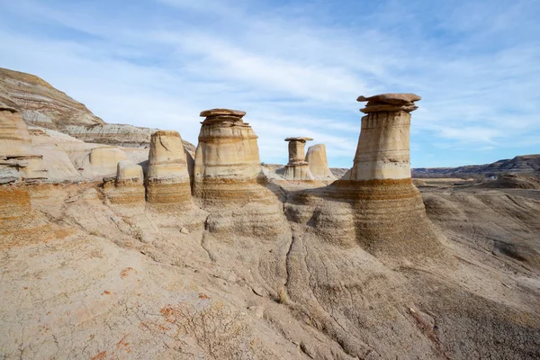Drumheller Hoodoos bir 0.5 kilometre ağır ticareti döngü tr