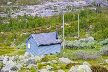 Trolltunga, Odda, Norveç: 21. Haziran 2016, Dağ kabinleri ve hou
