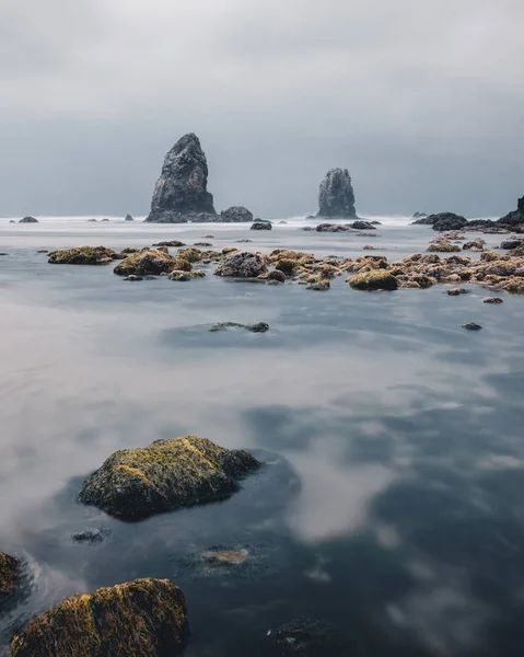 Cannon Beach is a city in Clatsop County, Oregon, United States, — Stock Photo, Image
