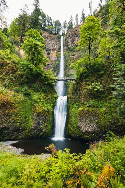 Portland, Oregon, EUA 06,12,2019. Multnomah Falls é o mais vi — Fotografia de Stock