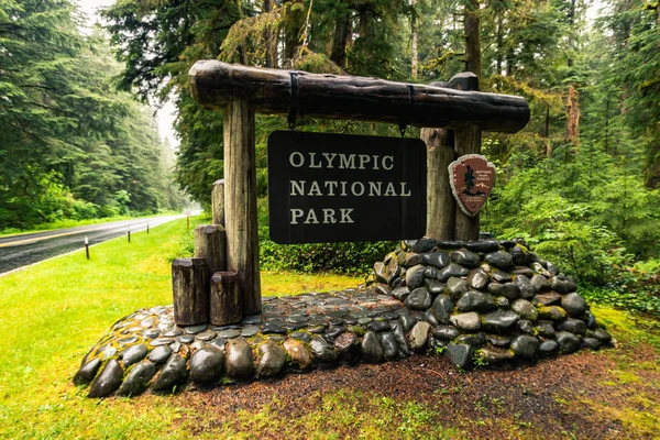 Olimpiyat Milli Parkı'na giriş işareti, Washington, Unite