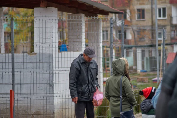 Chisinau Moldavia Noviembre 2018 Dimo Street Seguridad Privada Bloqueó Acceso —  Fotos de Stock