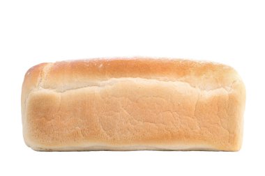 Beyaz bir arka plan üzerinde beyaz ekmek kadar yakın