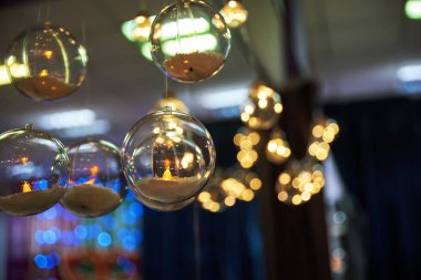 Yeni yıl ampulleri. Kış Tatili Konsepti