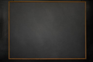 Eski, eski ahşap çerçeveli boş karatahta dokusu, metin için yer, maket.