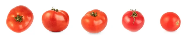 Close-up view of fresh tomato isolated on white background. — Stock Photo, Image