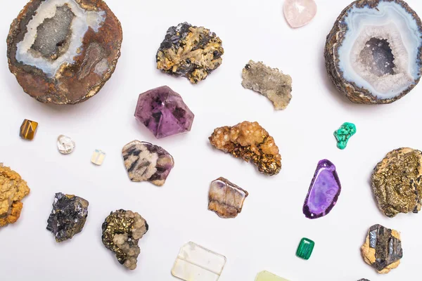Collection of minerals and gemstones