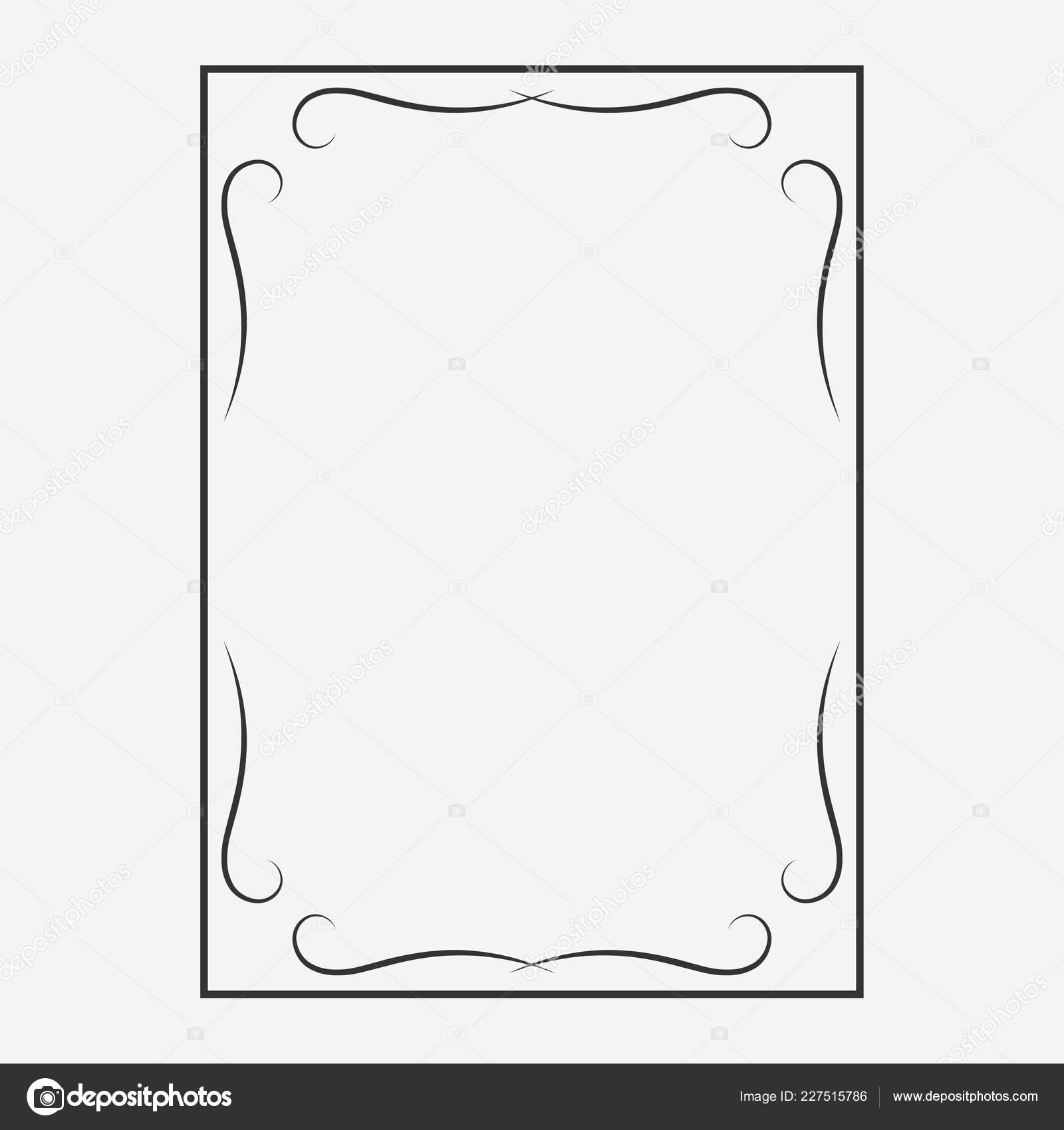 Decorative Frame Ornament Vintage Vignette Template For Text Vector Image By C Fonov Vector Stock 227515786